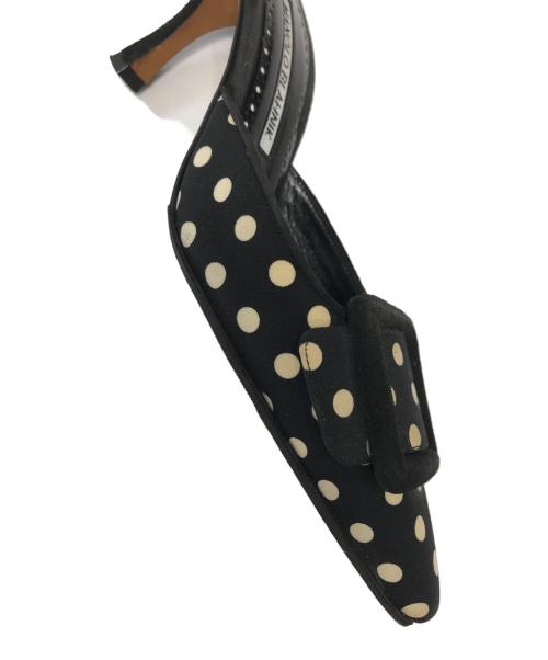 Manolo Blahnik（マノロ ブラニク）Manolo Blahnik (マノロ ブラニク) ミュール ブラック サイズ:36の古着・服飾アイテム