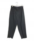 Yohji Yamamoto pour hommeヨウジヤマモト プールオム）の古着「ウールギャバスラックス」｜ブラック