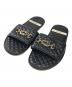 GUCCI（グッチ）の古着「Horsebit Quilted Leather Slides(ホースビットキルティングレザースリッパ)」｜ブラック