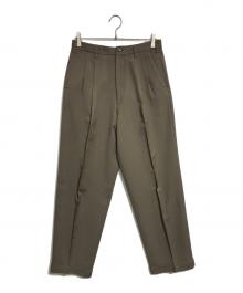 Y's for men（ワイズフォーメン）の古着「2タックスラックス」｜オリーブ