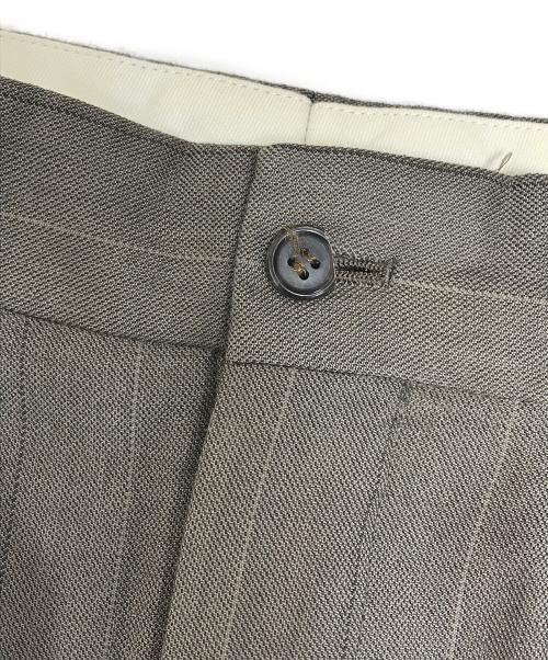 Y'S for men design（ワイズフォーメンデザイン）Y'S for men design (ワイズフォーメンデザイン) 2タックスラックス ブラウン サイズ:Lの古着・服飾アイテム