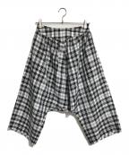 tricot COMME des GARCONSトリココムデギャルソン）の古着「サルエルチェックパンツ」｜グレー