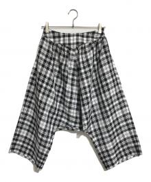 tricot COMME des GARCONS（トリココムデギャルソン）の古着「サルエルチェックパンツ」｜グレー