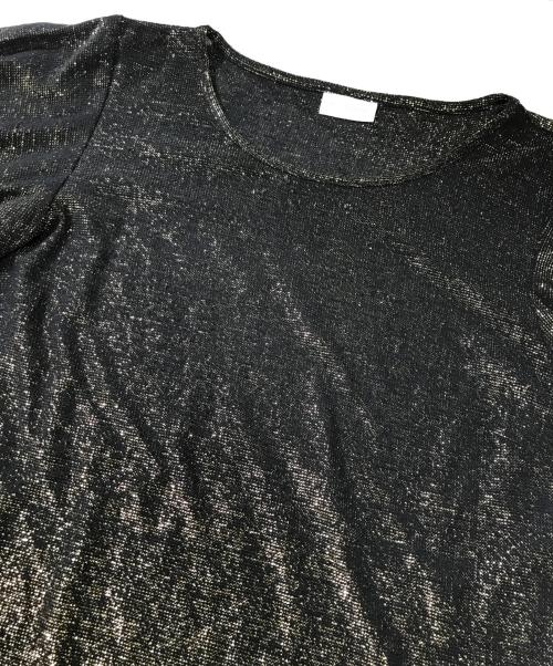 DRIES VAN NOTEN（ドリスヴァンノッテン）DRIES VAN NOTEN (ドリスヴァンノッテン) 半袖パフスリーブラメニット ブラック サイズ:Extra Smallの古着・服飾アイテム