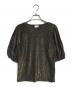 DRIES VAN NOTEN（ドリスヴァンノッテン）の古着「半袖パフスリーブラメニット」｜ブラック