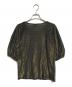 DRIES VAN NOTEN (ドリスヴァンノッテン) 半袖パフスリーブラメニット ブラック サイズ:Extra Small：12000円