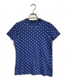 tricot COMME des GARCONS（トリココムデギャルソン）の古着「ドット柄Tシャツ」｜ブルー