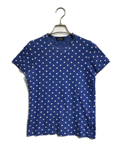 tricot COMME des GARCONS（トリココムデギャルソン）tricot COMME des GARCONS (トリココムデギャルソン) ドット柄Tシャツ ブルー サイズ:Sの古着・服飾アイテム