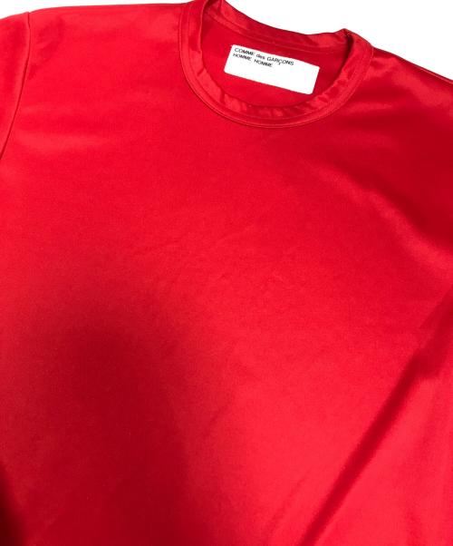 COMME des GARCONS HOMME HOMME（コムデギャルソンオムオム）COMME des GARCONS HOMME HOMME (コムデギャルソンオムオム) 袖ロゴTシャツ レッド サイズ:表記なしの古着・服飾アイテム