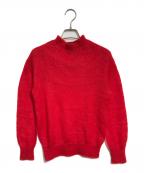 tricot COMME des GARCONSトリココムデギャルソン）の古着「ヘンリーネックモヘアニット」｜レッド