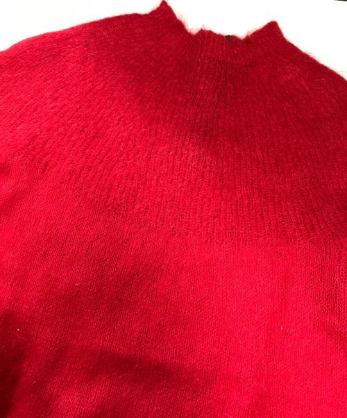 tricot COMME des GARCONS（トリココムデギャルソン）tricot COMME des GARCONS (トリココムデギャルソン) ヘンリーネックモヘアニット レッド サイズ:表記なしの古着・服飾アイテム