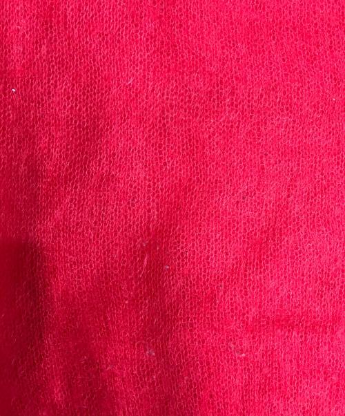tricot COMME des GARCONS（トリココムデギャルソン）tricot COMME des GARCONS (トリココムデギャルソン) ヘンリーネックモヘアニット レッド サイズ:表記なしの古着・服飾アイテム