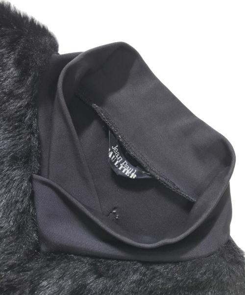 Jean Paul GAULTIER（ジャンポールゴルチェ）Jean Paul GAULTIER (ジャンポールゴルチェ) フェイクファー切替カットソー ブラック サイズ:9の古着・服飾アイテム