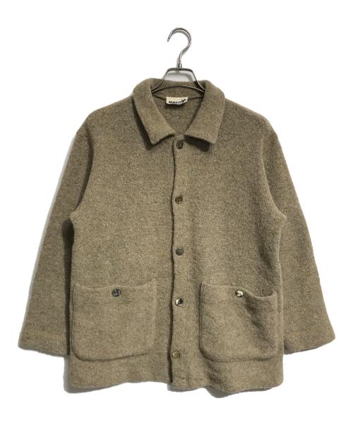HAI SPORTING GEAR（ハイスポーティングギア）HAI SPORTING GEAR (ハイスポーティングギア) ニットジャケット ベージュ サイズ:Mの古着・服飾アイテム