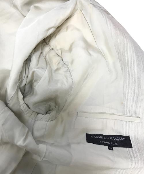 COMME des GARCONS HOMME PLUS（コムデギャルソンオムプリュス）COMME des GARCONS HOMME PLUS (コムデギャルソンオムプリュス) テーラードジャケット ベージュ サイズ:Mの古着・服飾アイテム