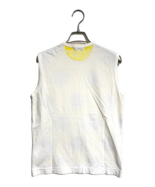 tricot COMME des GARCONS（トリココムデギャルソン）tricot COMME des GARCONS (トリココムデギャルソン) ドット柄ノースリーブTシャツ イエロー サイズ:表記なしの古着・服飾アイテム