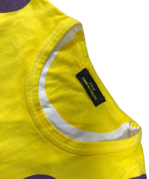 tricot COMME des GARCONS（トリココムデギャルソン）tricot COMME des GARCONS (トリココムデギャルソン) ドット柄ノースリーブTシャツ イエロー サイズ:表記なしの古着・服飾アイテム