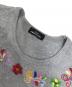 中古・古着 tricot COMME des GARCONS (トリココムデギャルソン) 異素材切替花柄ロングスリーブカットソー グレー×ネイビー サイズ:表記なし：12000円
