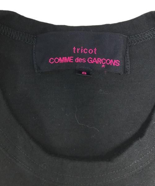 tricot COMME des GARCONS（トリココムデギャルソン）tricot COMME des GARCONS (トリココムデギャルソン) 花柄装飾Tシャツ ブラック サイズ:Sの古着・服飾アイテム