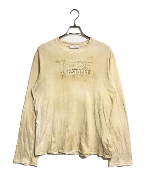 Acne studios（アクネ ストゥディオズ）Acne studios (アクネ ストゥディオズ) ロングスリーブカットソー ベージュ サイズ:メンズSレディースMの古着・服飾アイテム