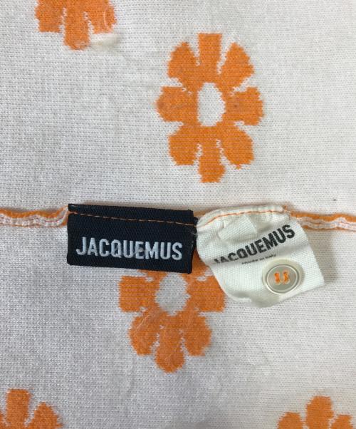 jacquemus（ジャックムス）jacquemus (ジャックムス) 花柄ニットシャツ オレンジ サイズ:XSの古着・服飾アイテム
