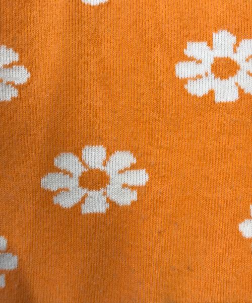 jacquemus（ジャックムス）jacquemus (ジャックムス) 花柄ニットシャツ オレンジ サイズ:XSの古着・服飾アイテム