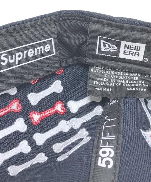 SUPREME（シュプリーム）SUPREME (シュプリーム) New Era (ニューエラ) キャップ ネイビー サイズ:7 5/8　60.6cmの古着・服飾アイテム