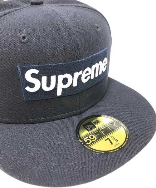 SUPREME（シュプリーム）SUPREME (シュプリーム) New Era (ニューエラ) キャップ ネイビー サイズ:7 5/8　60.6cmの古着・服飾アイテム