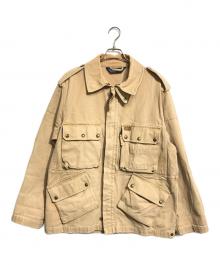 POLO RALPH LAUREN（ポロ・ラルフローレン）の古着「ダック地マルチポケットパラトルーパージャケット」｜ベージュ