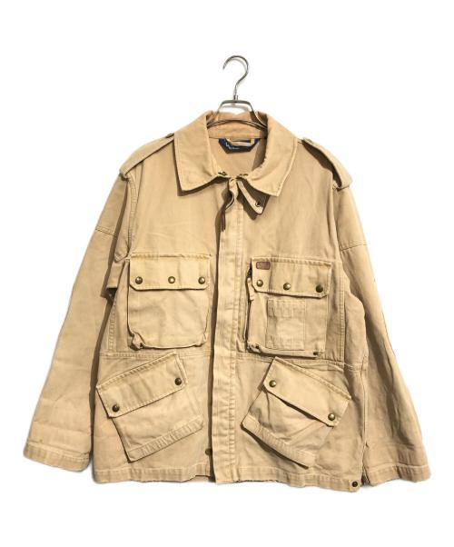 POLO RALPH LAUREN（ポロ・ラルフローレン）POLO RALPH LAUREN (ポロ・ラルフローレン) ダック地マルチポケットパラトルーパージャケット ベージュ サイズ:Lの古着・服飾アイテム