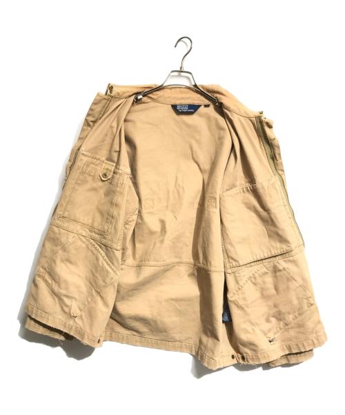 POLO RALPH LAUREN（ポロ・ラルフローレン）POLO RALPH LAUREN (ポロ・ラルフローレン) ダック地マルチポケットパラトルーパージャケット ベージュ サイズ:Lの古着・服飾アイテム