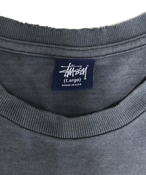 stussy（ステューシー）stussy (ステューシー) プリントTシャツ ブラック サイズ:Largeの古着・服飾アイテム