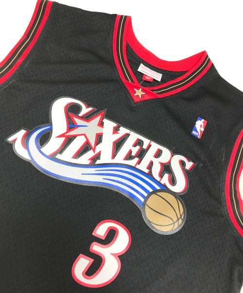 MITCHELL & NESS（ミッチェルアンドネス）MITCHELL & NESS (ミッチェルアンドネス) ゲームシャツ ブラック サイズ:Lの古着・服飾アイテム