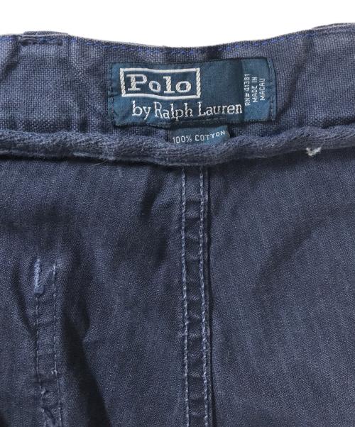 POLO RALPH LAUREN（ポロ・ラルフローレン）POLO RALPH LAUREN (ポロ・ラルフローレン) ヘリンボーンベイカーパンツ ネイビー サイズ:38/32の古着・服飾アイテム