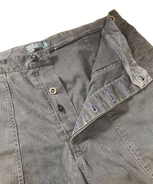 POLO RALPH LAUREN（ポロ・ラルフローレン）POLO RALPH LAUREN (ポロ・ラルフローレン) ヘリンボーンベイカーパンツ ネイビー サイズ:38/32の古着・服飾アイテム
