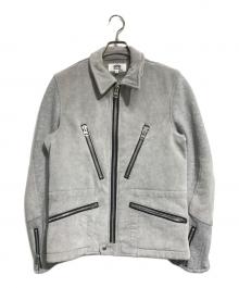 eYe COMME des GARCONS JUNYAWATANABE MAN（アイ コム デ ギャルソン ジュンヤ ワタナベ マン）の古着「スリーブ切替ムートンジャケット」｜グレー