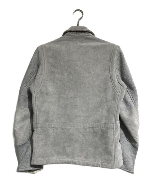 eYe COMME des GARCONS JUNYAWATANABE MAN（アイ コム デ ギャルソン ジュンヤ ワタナベ マン）eYe COMME des GARCONS JUNYAWATANABE MAN (アイ コム デ ギャルソン ジュンヤ ワタナベ マン) スリーブ切替ムートンジャケット グレー サイズ:XSの古着・服飾アイテム