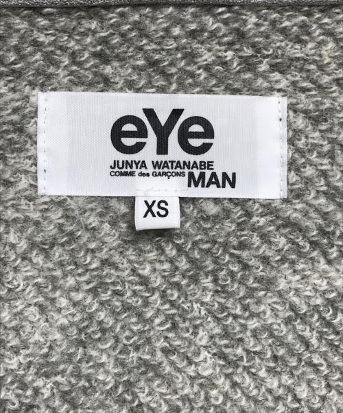 eYe COMME des GARCONS JUNYAWATANABE MAN（アイ コム デ ギャルソン ジュンヤ ワタナベ マン）eYe COMME des GARCONS JUNYAWATANABE MAN (アイ コム デ ギャルソン ジュンヤ ワタナベ マン) スリーブ切替ムートンジャケット グレー サイズ:XSの古着・服飾アイテム