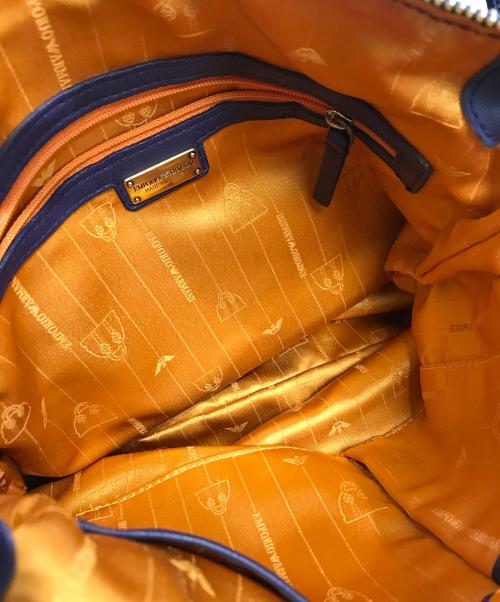EMPORIO ARMANI（エンポリオ アルマーニ）EMPORIO ARMANI (エンポリオ アルマーニ) レザーフリルバッグ パープル サイズ:不明の古着・服飾アイテム