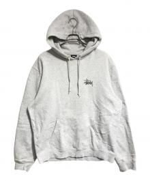 stussy（ステューシー）の古着「ロゴスウェットパーカー」｜グレー