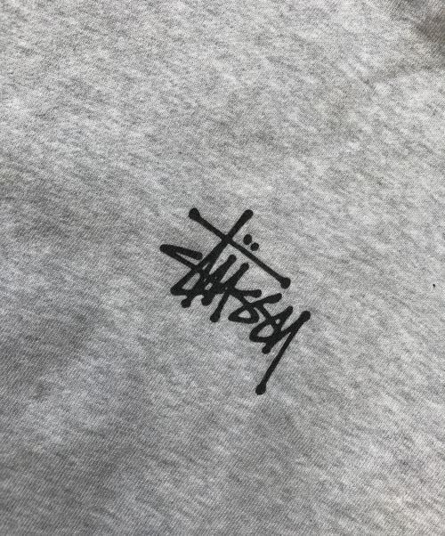 stussy（ステューシー）stussy (ステューシー) ロゴスウェットパーカー グレー サイズ:XLの古着・服飾アイテム