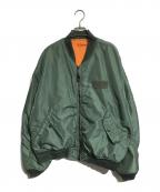 AVIREXアヴィレックス）の古着「MA-1ジャケット」｜カーキ