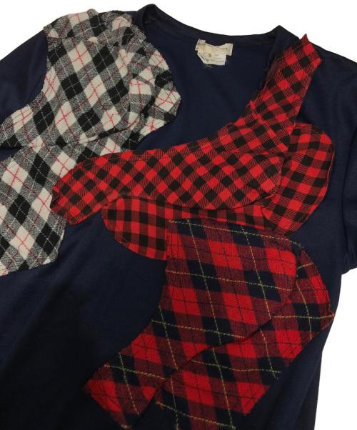 COMME des GARCONS（コムデギャルソン）COMME des GARCONS (コムデギャルソン) パッチワークL/Sカットソー ネイビー サイズ:Sの古着・服飾アイテム