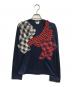 COMME des GARCONS（コムデギャルソン）の古着「パッチワークL/Sカットソー」｜ネイビー