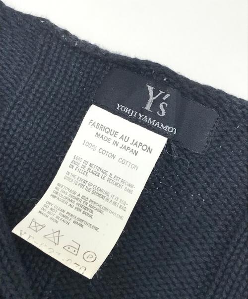 Y's（ワイズ）Y's (ワイズ) S/S捩れケーブルニット ブラック サイズ:SIZE3の古着・服飾アイテム