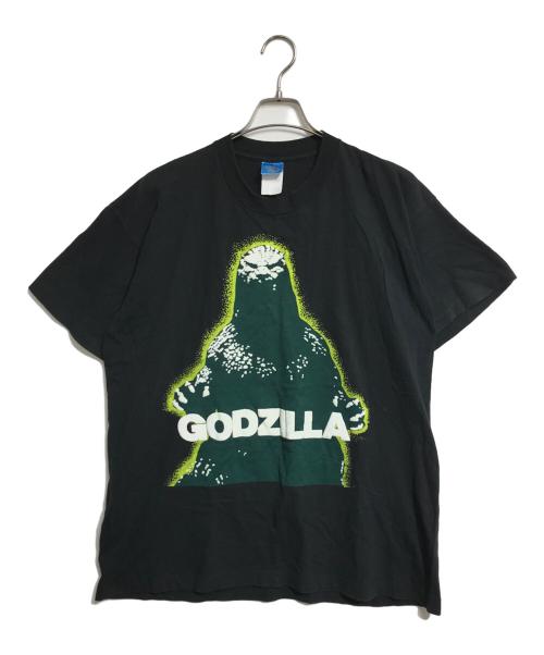 キャラクターTシャツ（キャラクターTシャツ）キャラクターTシャツ (キャラクターTシャツ) 90s Godzilla(ゴジラ) キャラクターTシャツ ブラック サイズ:XLの古着・服飾アイテム