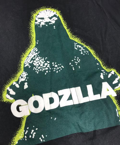キャラクターTシャツ（キャラクターTシャツ）キャラクターTシャツ (キャラクターTシャツ) 90s Godzilla(ゴジラ) キャラクターTシャツ ブラック サイズ:XLの古着・服飾アイテム
