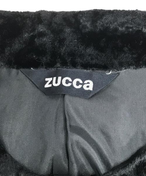 ZUCCA（ズッカ）ZUCCA (ズッカ) ベロアホックジャケット ブラック サイズ:Mの古着・服飾アイテム