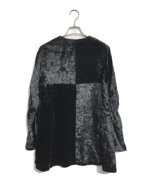 ZUCCA（ズッカ）ZUCCA (ズッカ) ベロアホックジャケット ブラック サイズ:Mの古着・服飾アイテム
