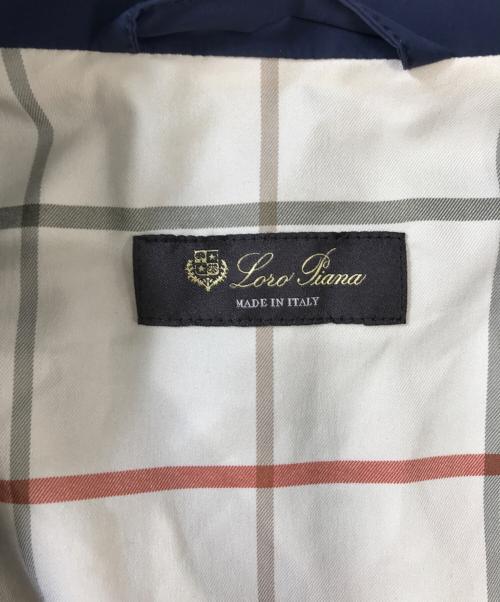 LORO PIANA（ロロピアーナ）LORO PIANA (ロロピアーナ) ステンカラーコート ネイビー サイズ:Mの古着・服飾アイテム